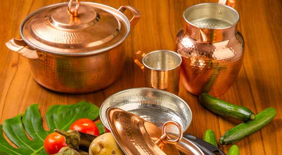 فواید آشپزی در ظروف مسی